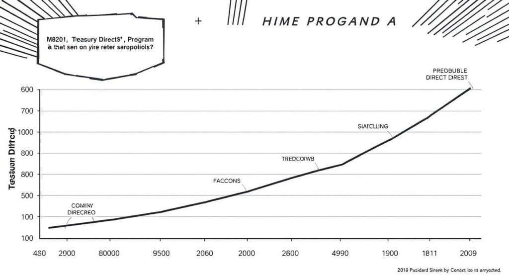 Imagem de um gráfico mostrando a evolução do Tesouro Direto