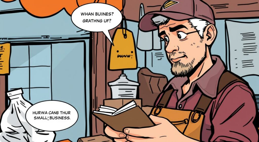 Imagem de um trabalhador informal registrando seu negócio