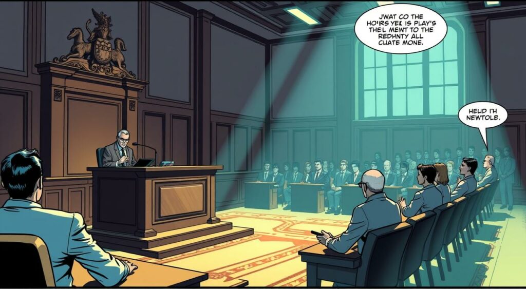 Imagem de um tribunal de justiça