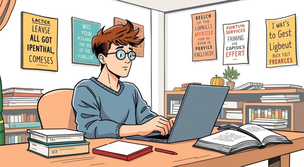 Imagem de uma pessoa estudando idiomas em um laptop