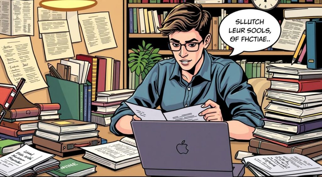 Imagem de uma pessoa estudando para um concurso público