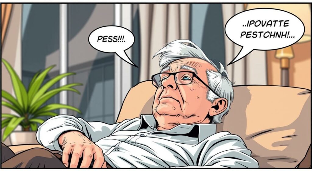 Imagem de uma pessoa idosa relaxando, simbolizando a segurança da previdência privada