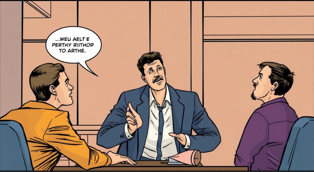 Imagem de uma pessoa mediando um conflito