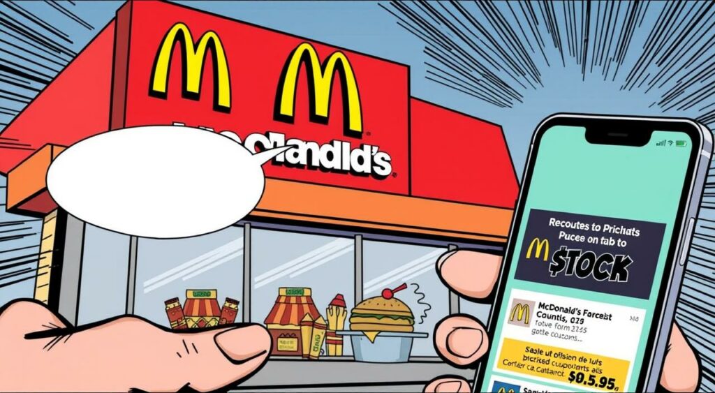 Imagem do aplicativo McDonald's com cupons de desconto